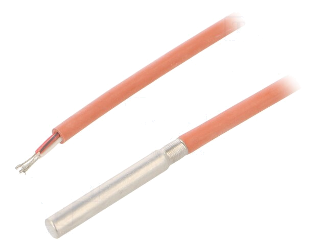 Sensor: temperatuur; Pt100; kl.B; Buit.afm: Ø5,7x28mm; stekker Sensor: temperatuur; Pt100; kl.B; Buit.afm: Ø5,7x28mm; stekker